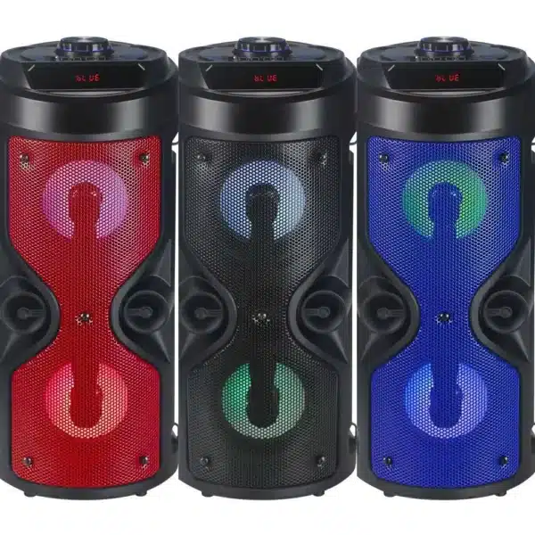 Caixa de Som Portátil Bluetooth Rádio Fm Usb Sd Controle Remoto Microfone Torre - Image 3