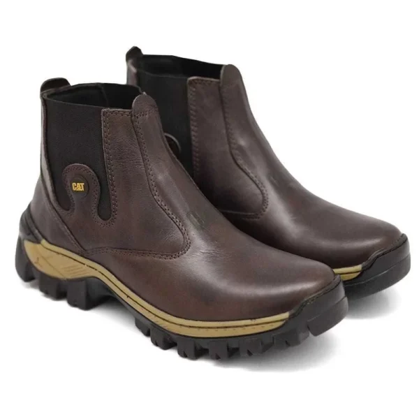 Botas em couro legítimo Botina CAT Butina Bota Caterpillar - Image 6