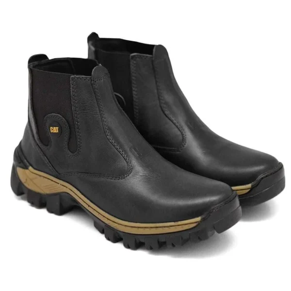 Botas em couro legítimo Botina CAT Butina Bota Caterpillar - Image 4