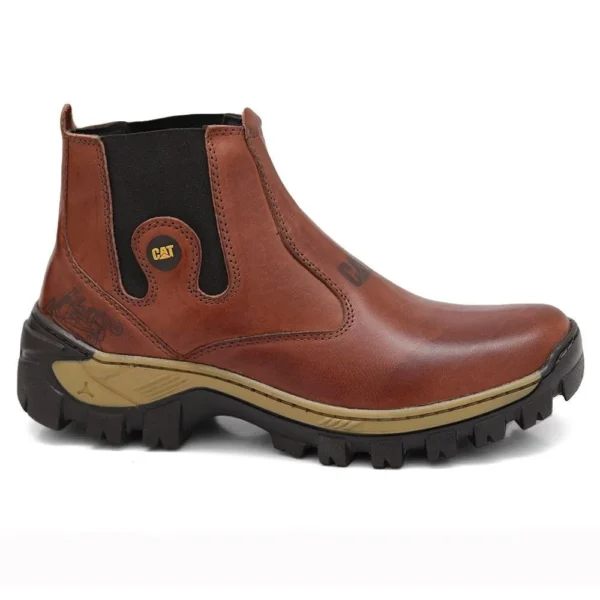 Botas em couro legítimo Botina CAT Butina Bota Caterpillar - Image 3