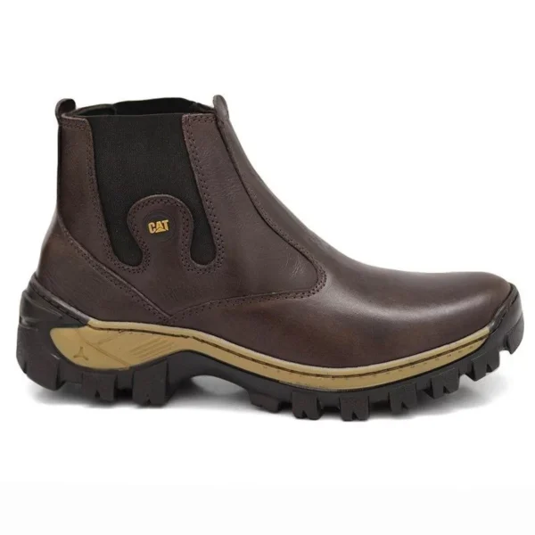 Botas em couro legítimo Botina CAT Butina Bota Caterpillar - Image 2