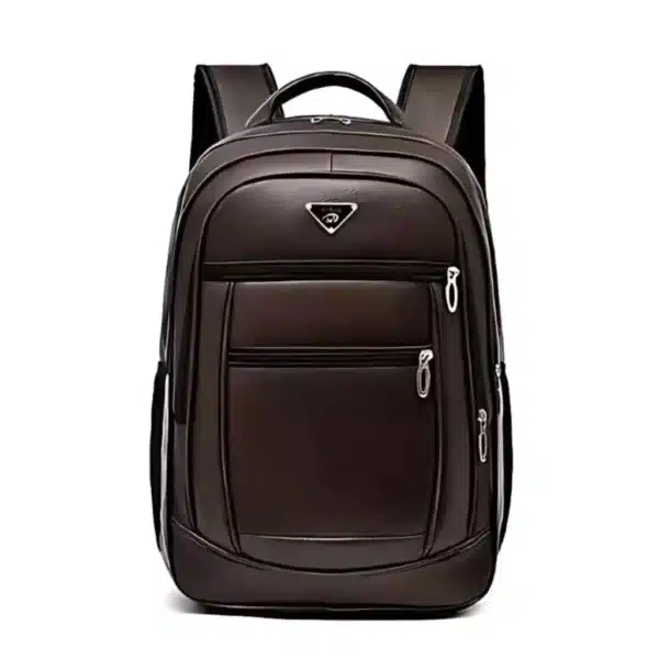Mochila de Couro Masculina Feminina Grande Reforçada - Image 4