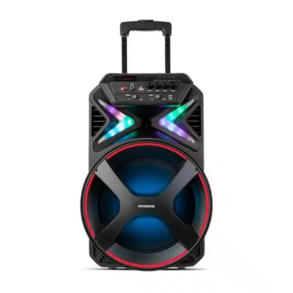 Caixa de som bluetooth amplificada, Mondial, Bivolt, 400W RMS - PRETA/VERMELHA - Image 3
